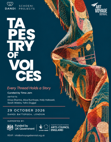Tapestry of Voices Exhibition Poster